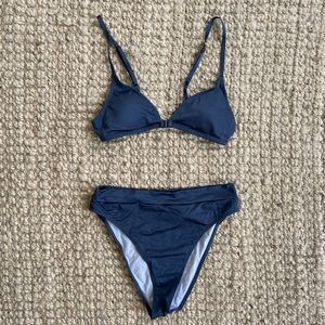 Urban Outfitters/Out From Under high waisted shimmer bikini size small